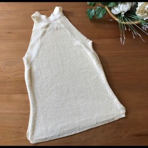 Cream Knit Tank (Made in Italy)